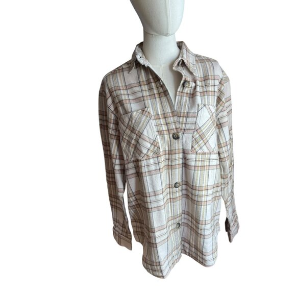 Rip Curl Plaid Flannel Shacket XS | Button Down Long Sleeve Shirt Jacket NWT - Picture 1 of 6
